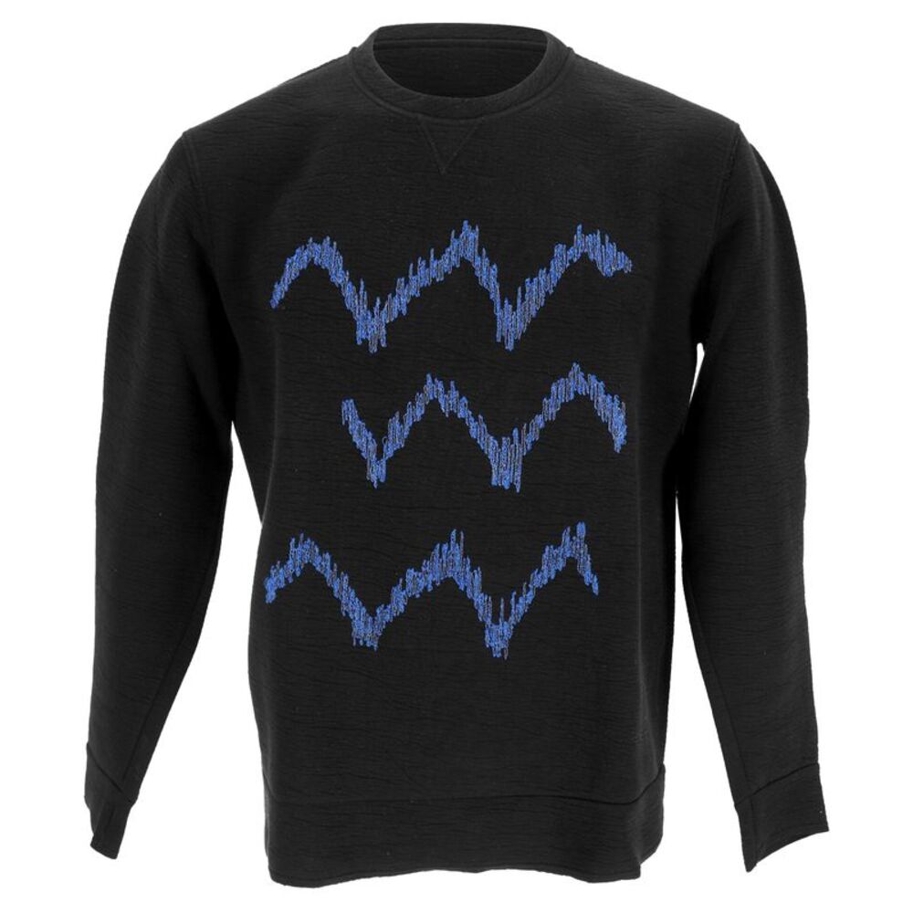 Lanvin Printed Sweater in Black Cotton